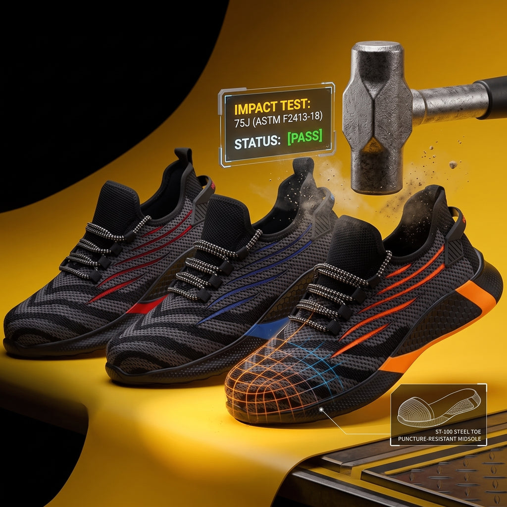 Men Work Safety Shoes Anti-puncture Working Sneakers Male Indestructible Work Shoes Men Boots Lightweight Men Shoes Safety Boots
